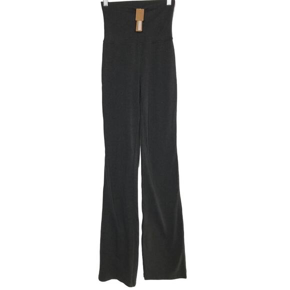 SKIMS Outdoor Basics Pants Foldover Bootcut Leggings Washed Onyx Black NWT 3X - Picture 5 of 9